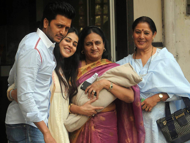 Bollywood Star Genelia D’Souza and Desmukh Baby Boy Photos With Ritesh Desmukh