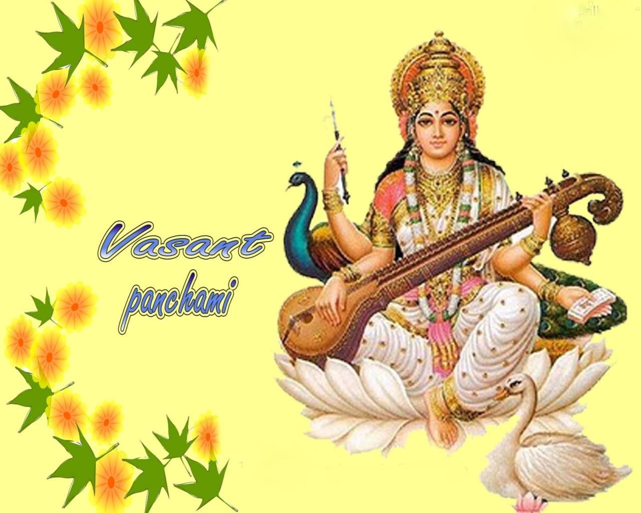 Vasant Panchami” Saraswathi Puja Images Wall Papers SMS Quotes