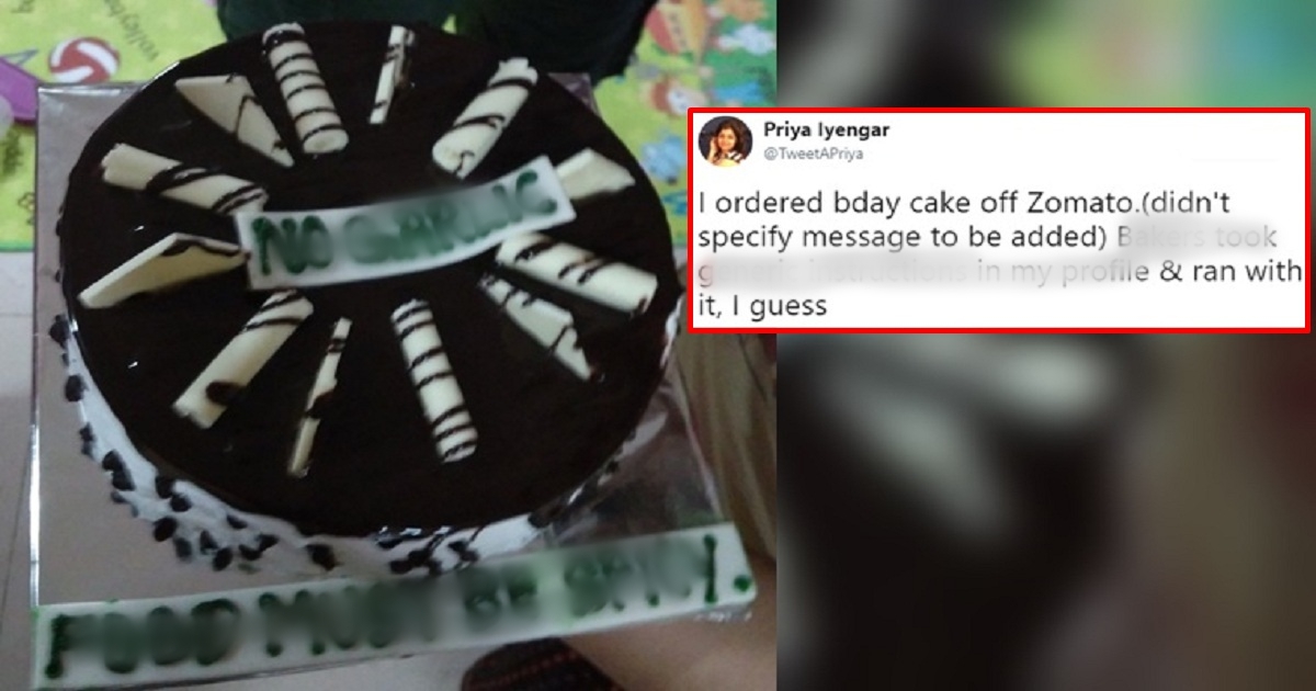 This Hilarious Cake Delivery Goof Up By Zomato Is Going Viral For All