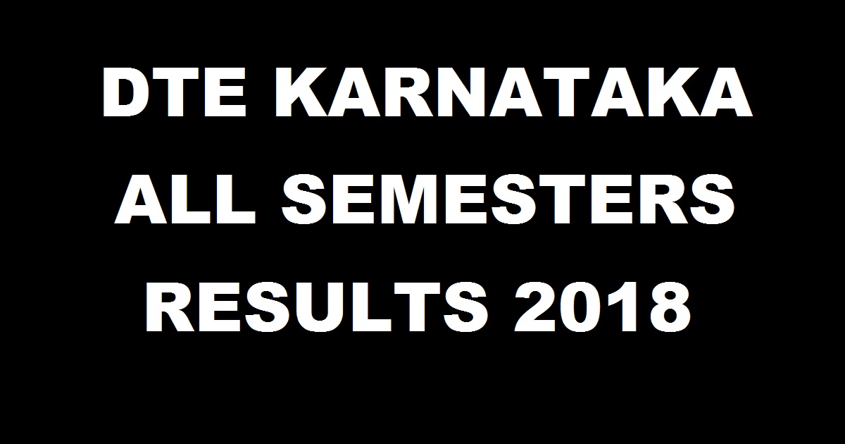 Dte Karnataka Diploma Results 2018 Btelinx 1st 2nd 3rd 4th 5th