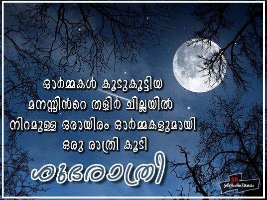 Malayalam Good Night Messages And Images