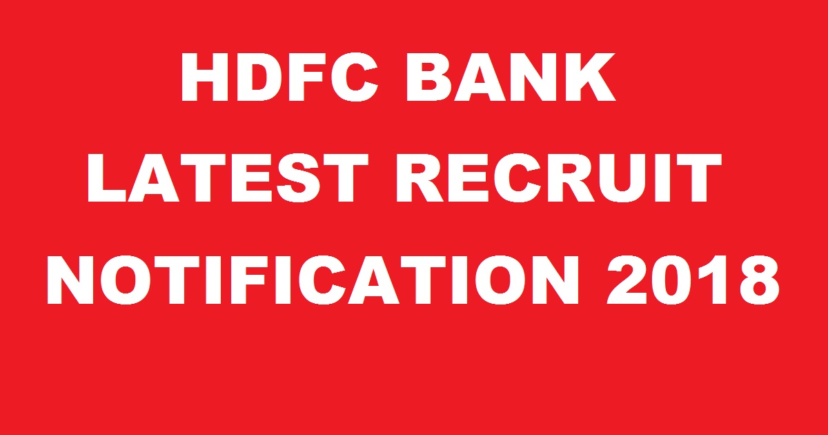 hdfc bank direct recruitment in kolkata