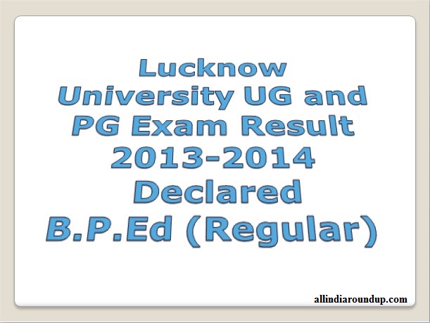 lucknow UG & PG results