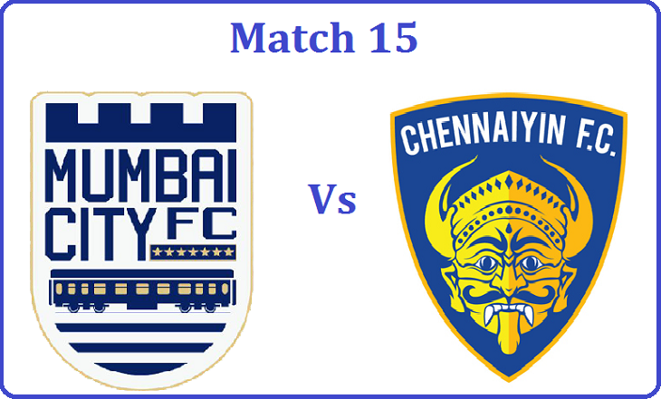 Chennaiyin FC vs Mumbai City FC match live updates