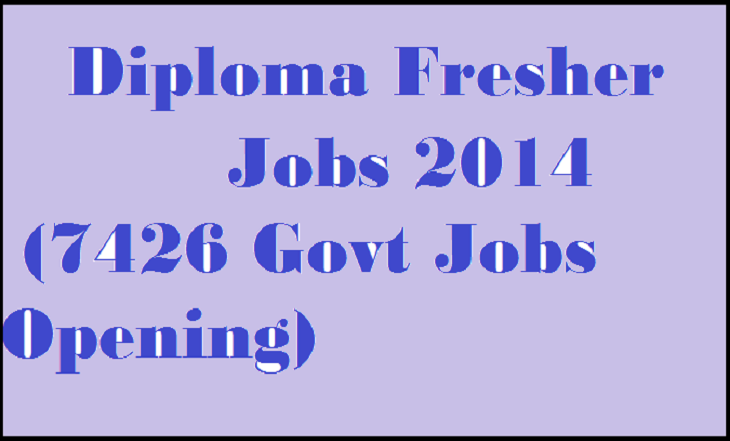 Diploma Fresher Jobs 2014