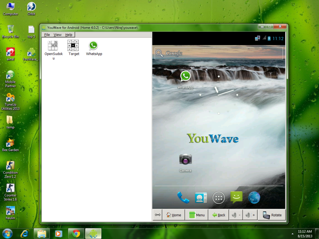 will whatsapp on bluestacks use my minutes