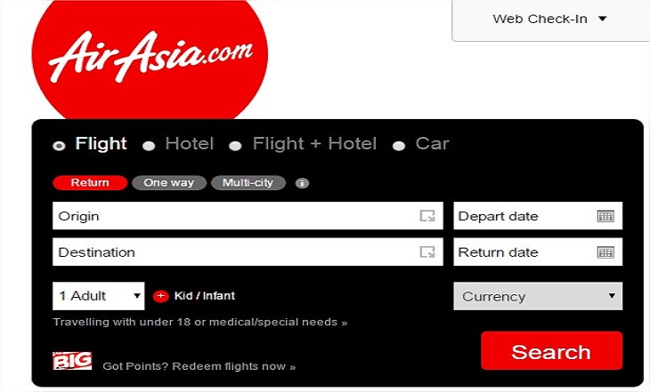 air asia book ticket at low cost