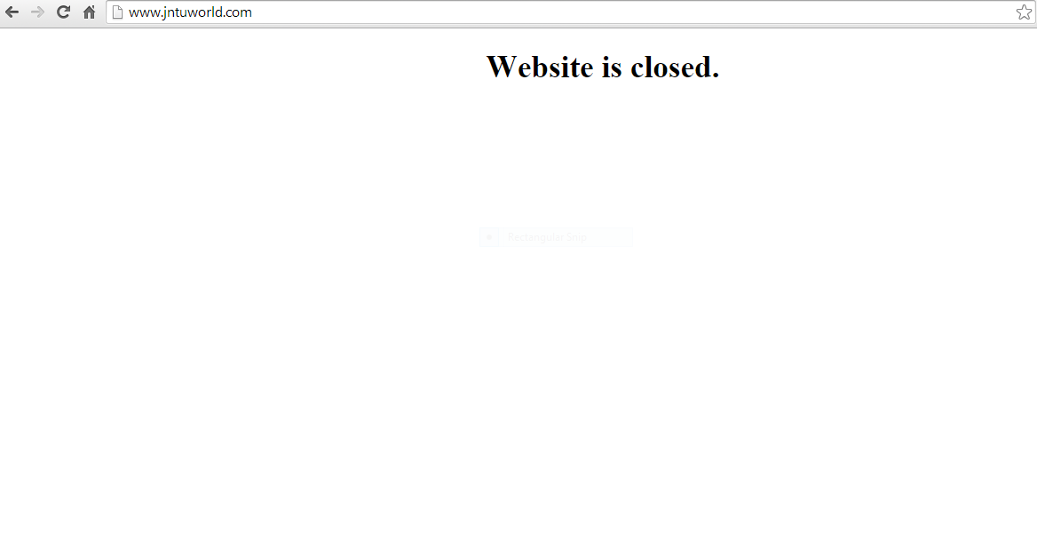 Jntu World website closed by state government
