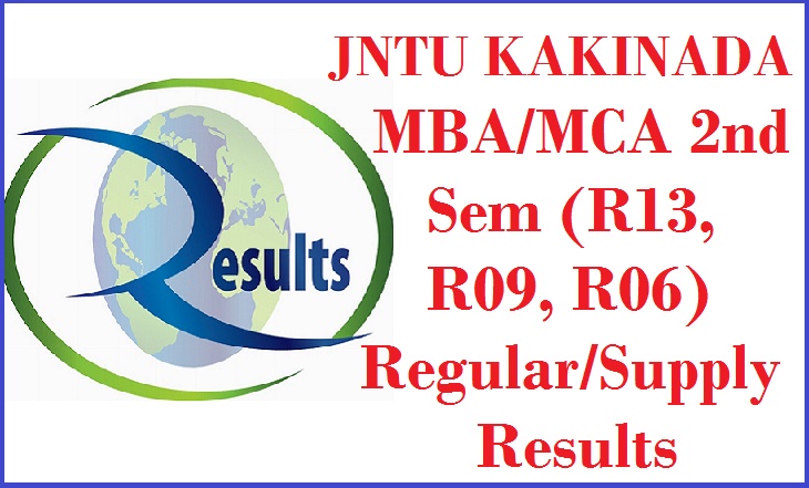 JNTU-KAKINADA: MBA/MCA 2nd Sem (R13, R09, R06) Regular/Supply Results