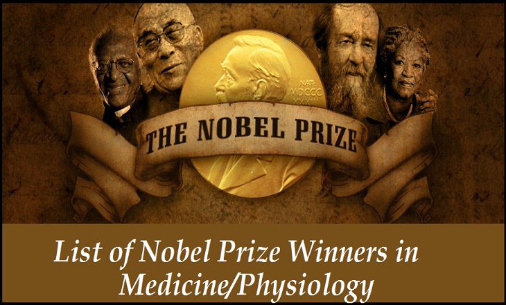 List of Nobel Prize Winners in Medicine/Physiology