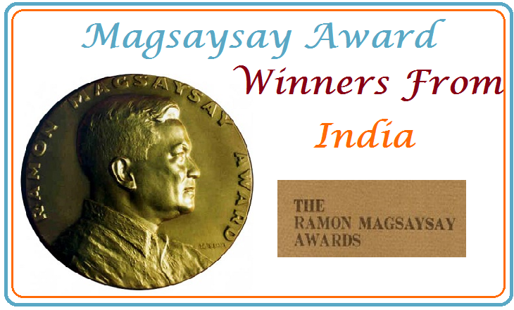 Magsaysay Award Winners from India