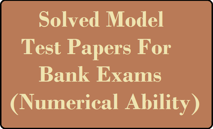 numerical ability solved papers