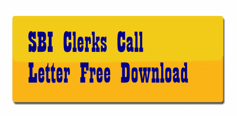 SBI Clerk Interview Call Letter Free Download