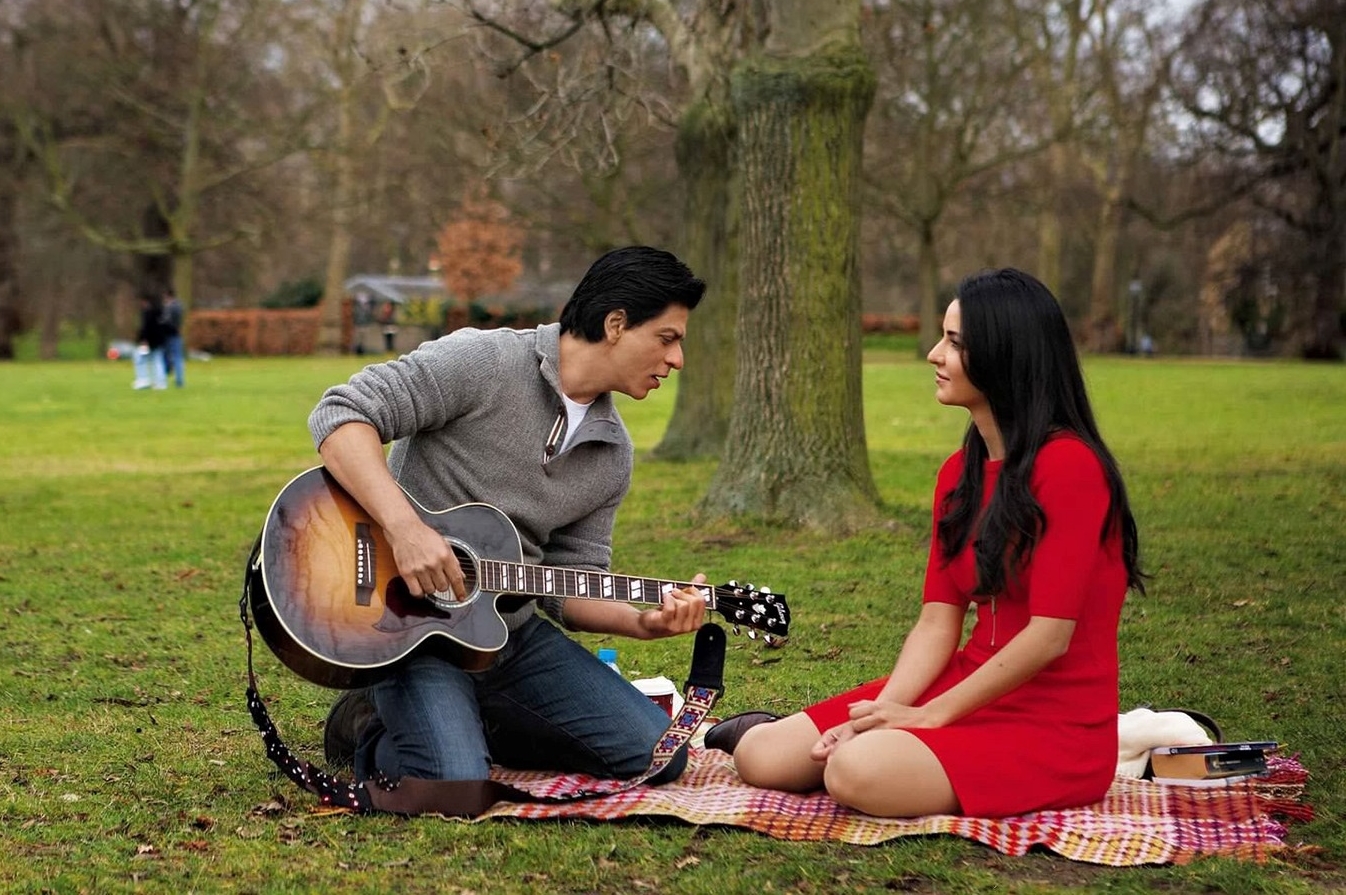 Shah Rukh Khan with Katreen romanching