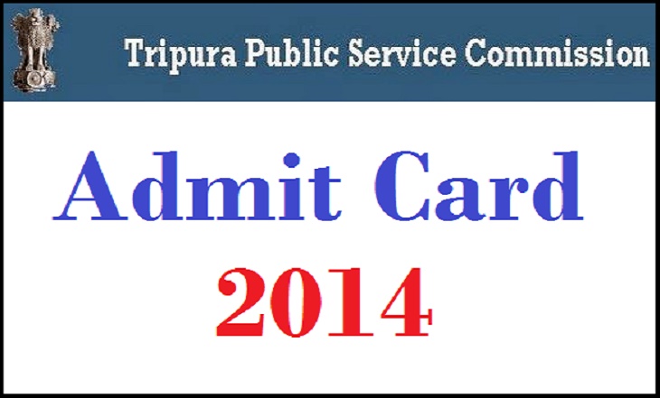 TPSC Tripura Public Service Commission admit card