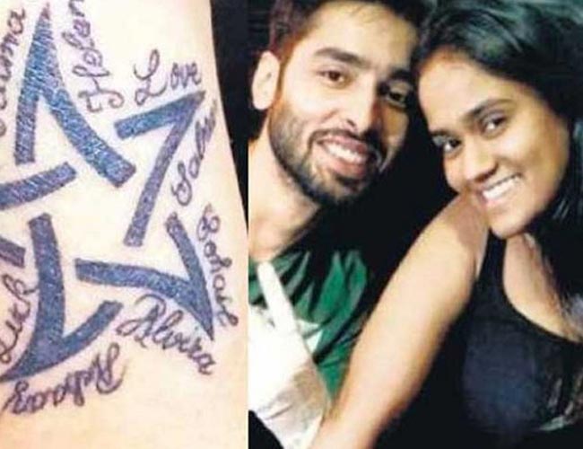 arpita tattooed salman khan and his family members names on her wrist