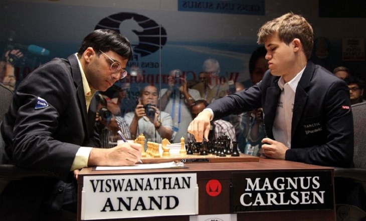 World Chess Championship Magnus Carlsen Beats Vishwanath Anand in Game 11 and Reatins World Chess Championship