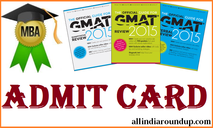 GMAT Admit Card 2015 Download