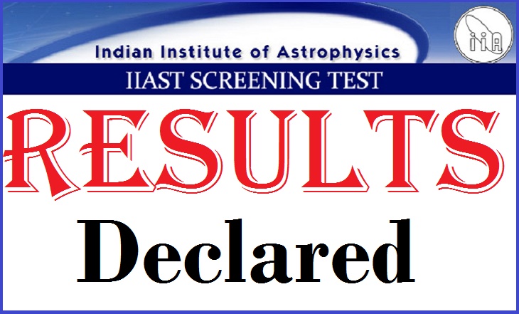Indian Institute of Astrophysics (IIA) Screening Test Results 2014