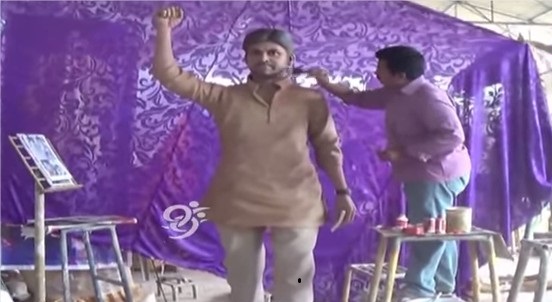 Fan Making Power Star Pawan Kalyan Statue