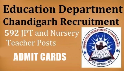 Download Chandigarh Education Dept. JBT / NTT Admit Card 2015 Released