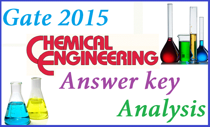  Gate 2015 Chemical Engineering (CH) 31st Jan Morning Session Answer key Analysis 