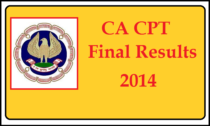 CA CPT Final Results 2014