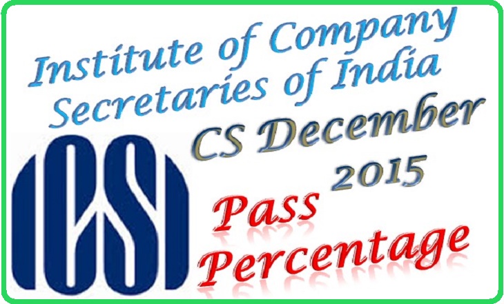 ICSI CS Executive Pass Percentage December 2014 