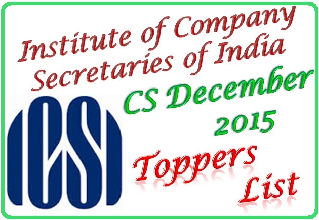 ICSI CS Executive / Foundation Toppers Marks Top 10 List