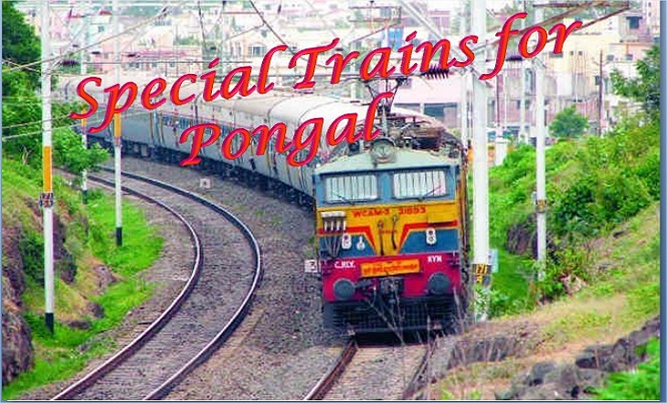 special trains and train no.s for sankranthi season 2015