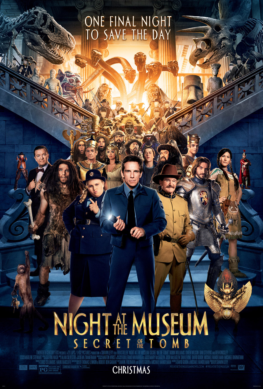 Night at the Museum: Secret of the Tomb (2D) Movie Released Theatres List in Hyderabad