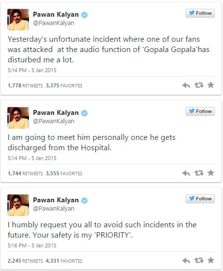 powerstar pawan kalyan recent tweets