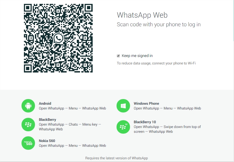 How to access Whatsapp in Google Chrome web browser?