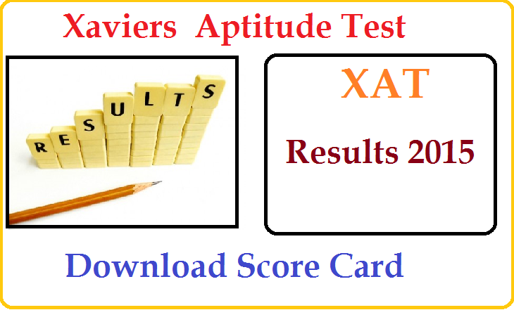 XAT Results 2015 Download Score Card