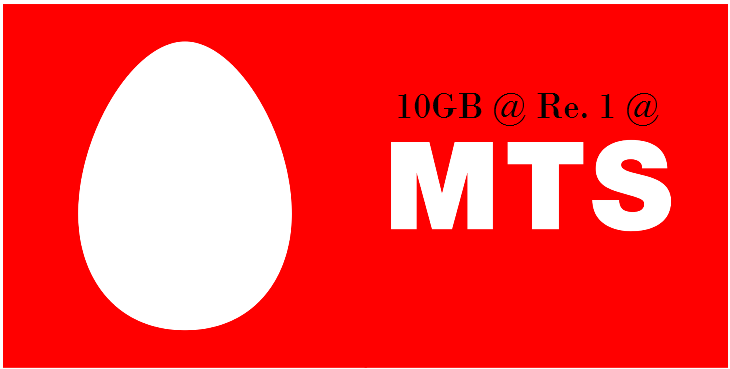 MTS India offers 10GB internet @ Re. 1