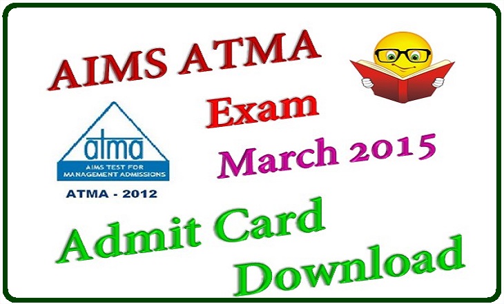AIMS ATMA March 2015 Admit Card