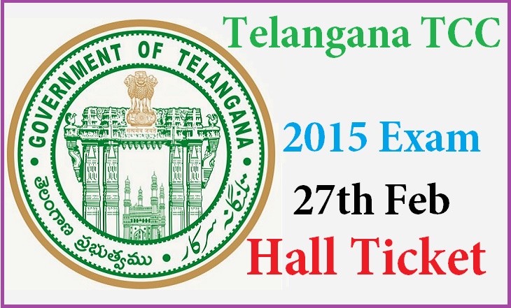 BSE Telangana Technical Certificate Course (TCC) 2015 Exam Hall Tickets