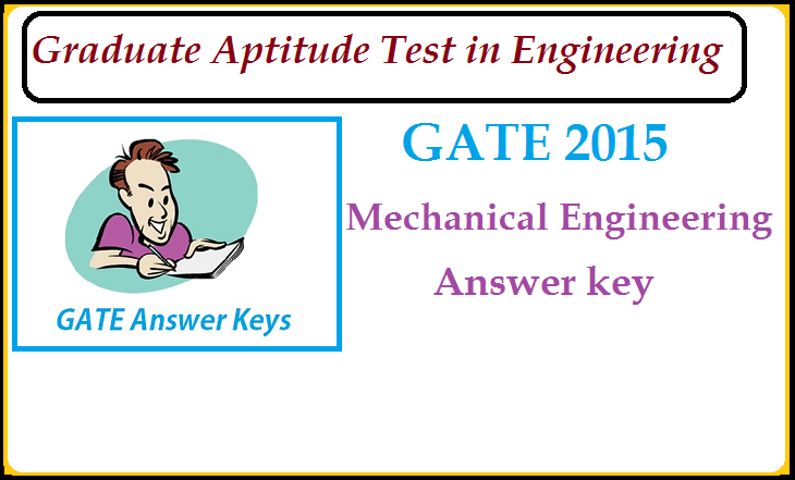 GATE 2015 Mechanical Engineering (Me) 1st Feb Answer key