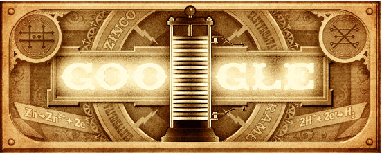 Google Honors Italian Physicist and Invented of Battery Alessandro Volta’s On His 270th Birthday