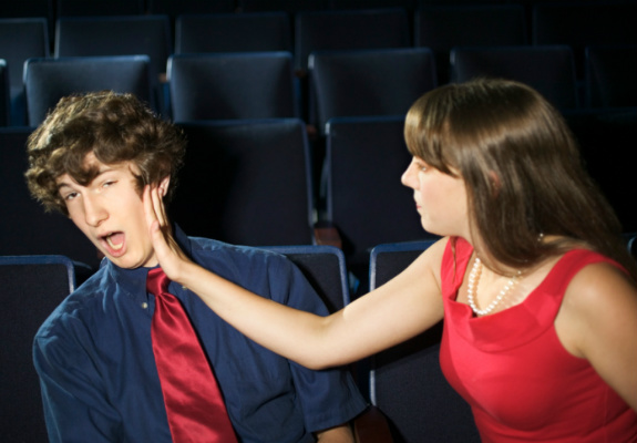 Slap day image - a girl slapping a boy