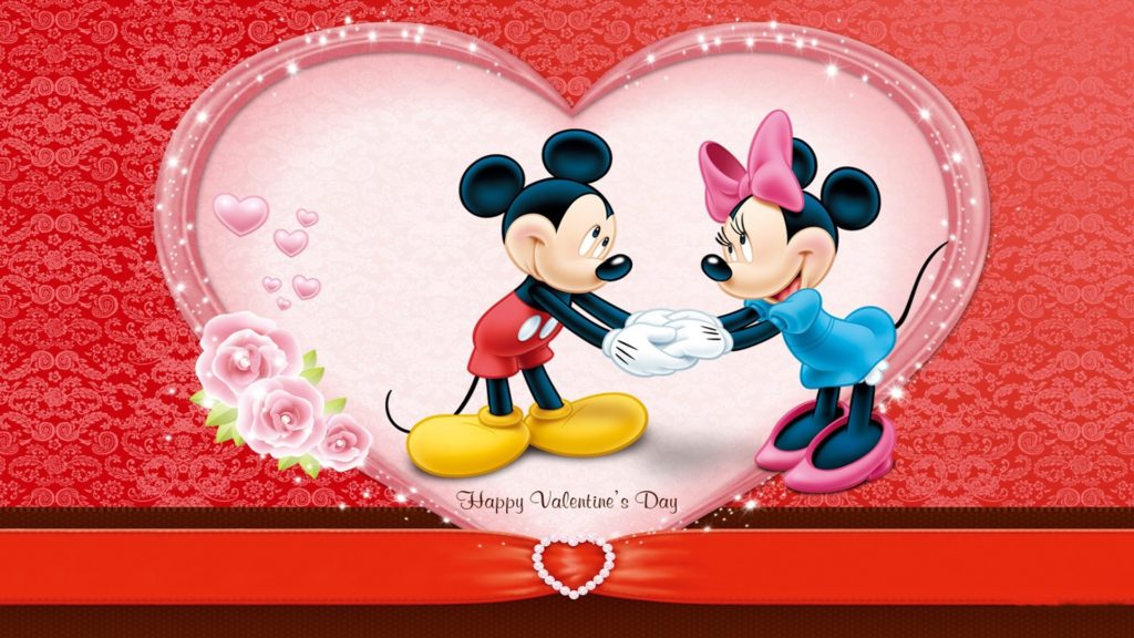 Valentines Day with cute & lovely cartoons proposing
