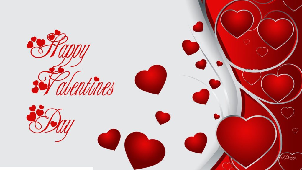 Valentines Day Image with lovely red hearts