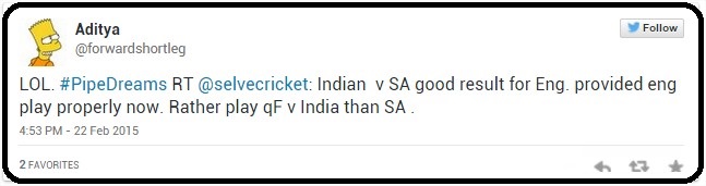 ICC World Cup 2015 Best tweets of India-South Africa match