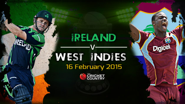Ireland Defeats West Indies by 4 wickets Chasing Down 304 in 5th Match of ICC World Cup 2015