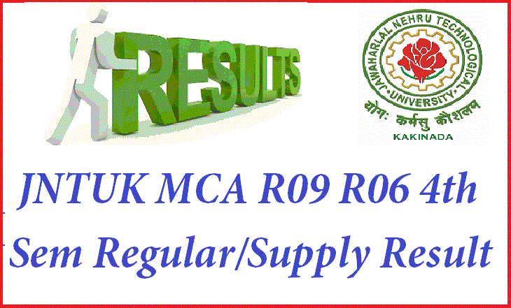 JNTUK MCA Results – R09 R06 4th Sem Regular Supply Exam Result 2014 Oct -JNTU Kakinada 
