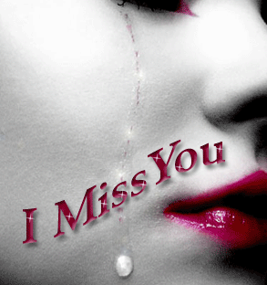 I miss you image of a girl for missing day