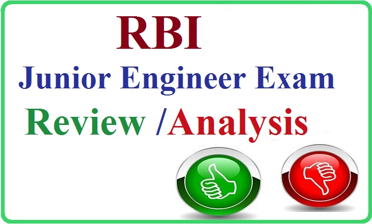 RBI Junior Engineer Exam on 4th Feb 2015 Review Analysis