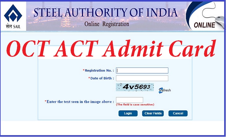  SAIL BSP OCT and ACT Admit Card 2015 – Download 