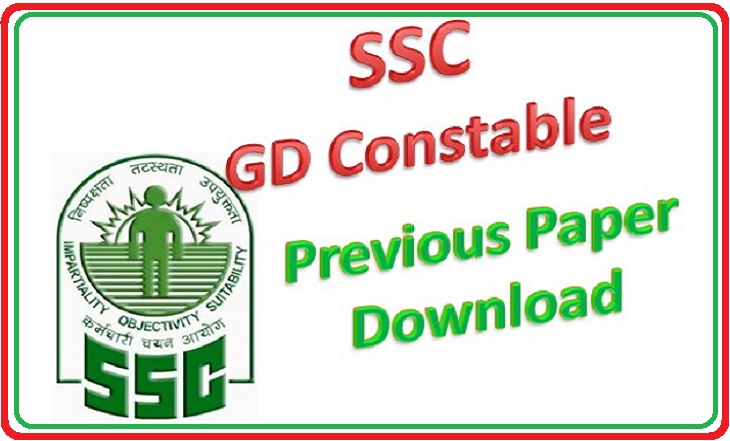 SSC GD Constable Previous Papers