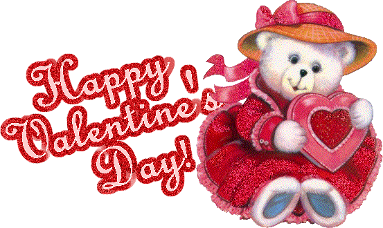 Valentines day Gif Images with cute teddy 